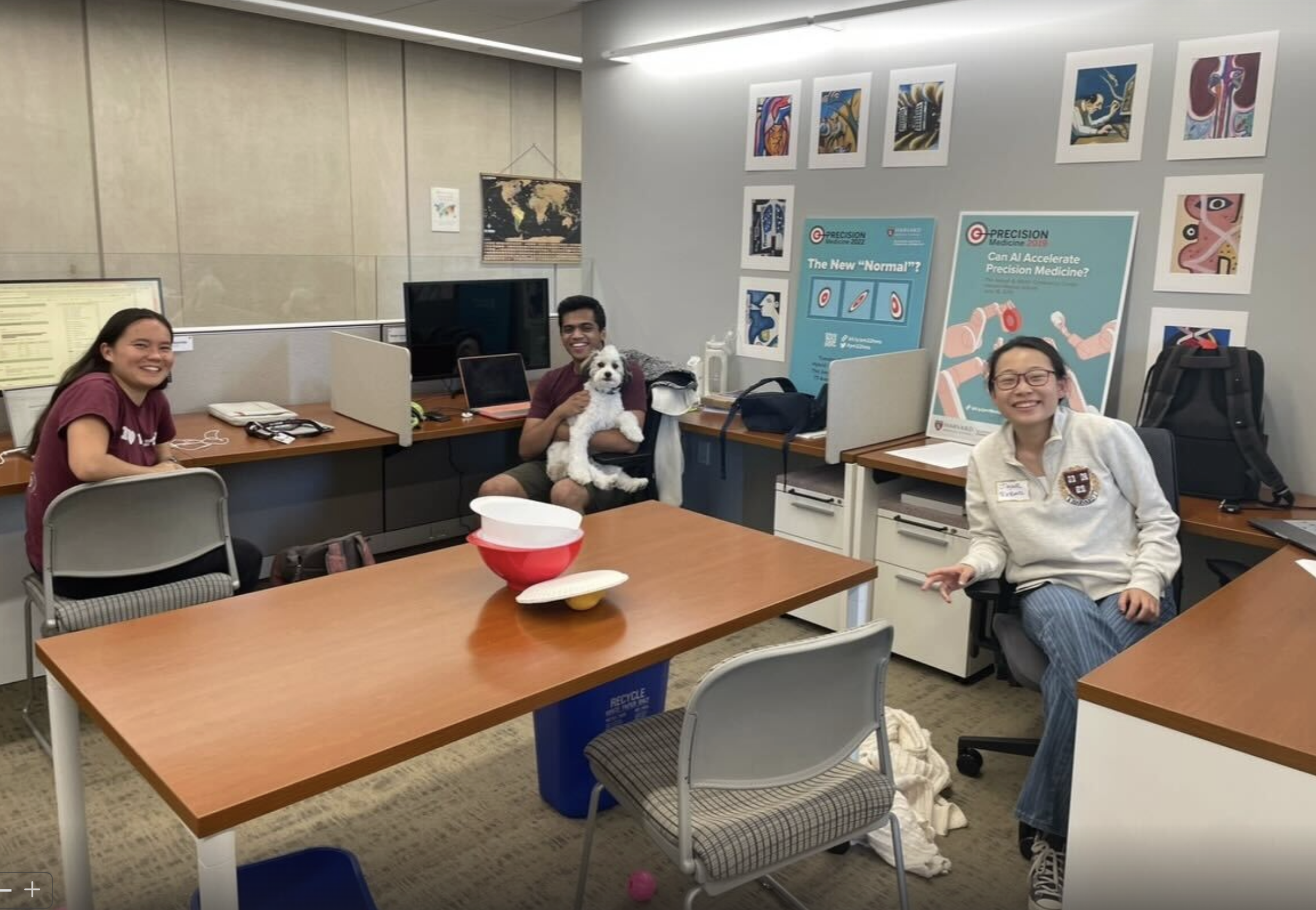 Lab life with the pup